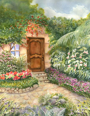 "Garden Palette" A Watercolor by Kathleen McGee