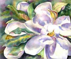 Visit the Galleries of Recent Works, Florals, Landscapes, Tropicals and Abstracts for watercolor paintings; originals, reproductions and notecards, plus links to art, art resources, other artists and more