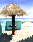 "Palapa" - an original  watercolor